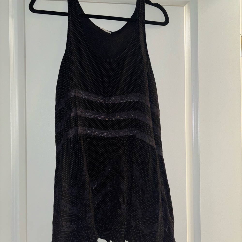 Free people black mesh tunic